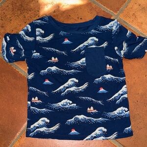 Kyte BABY Ocean Wave Print Kids Tee